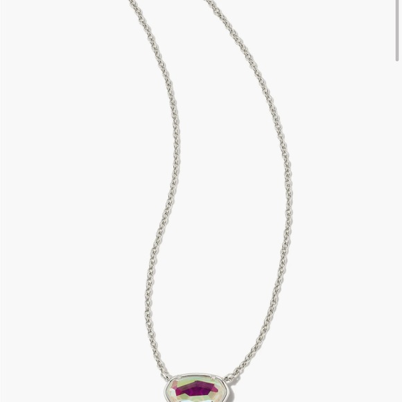 NWT Grayson Silver Pendant Necklace in Dichroic Glass - Picture 3 of 3